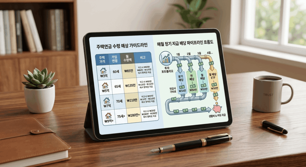 카카오페이증권 및 키움증권을 활용한 노후 배당주 투자와 주택연금 연계 은퇴 설계 방법